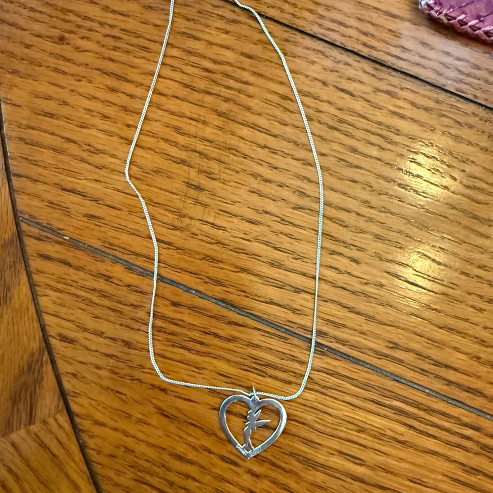 Tinkerbell Disney Silver Necklace.